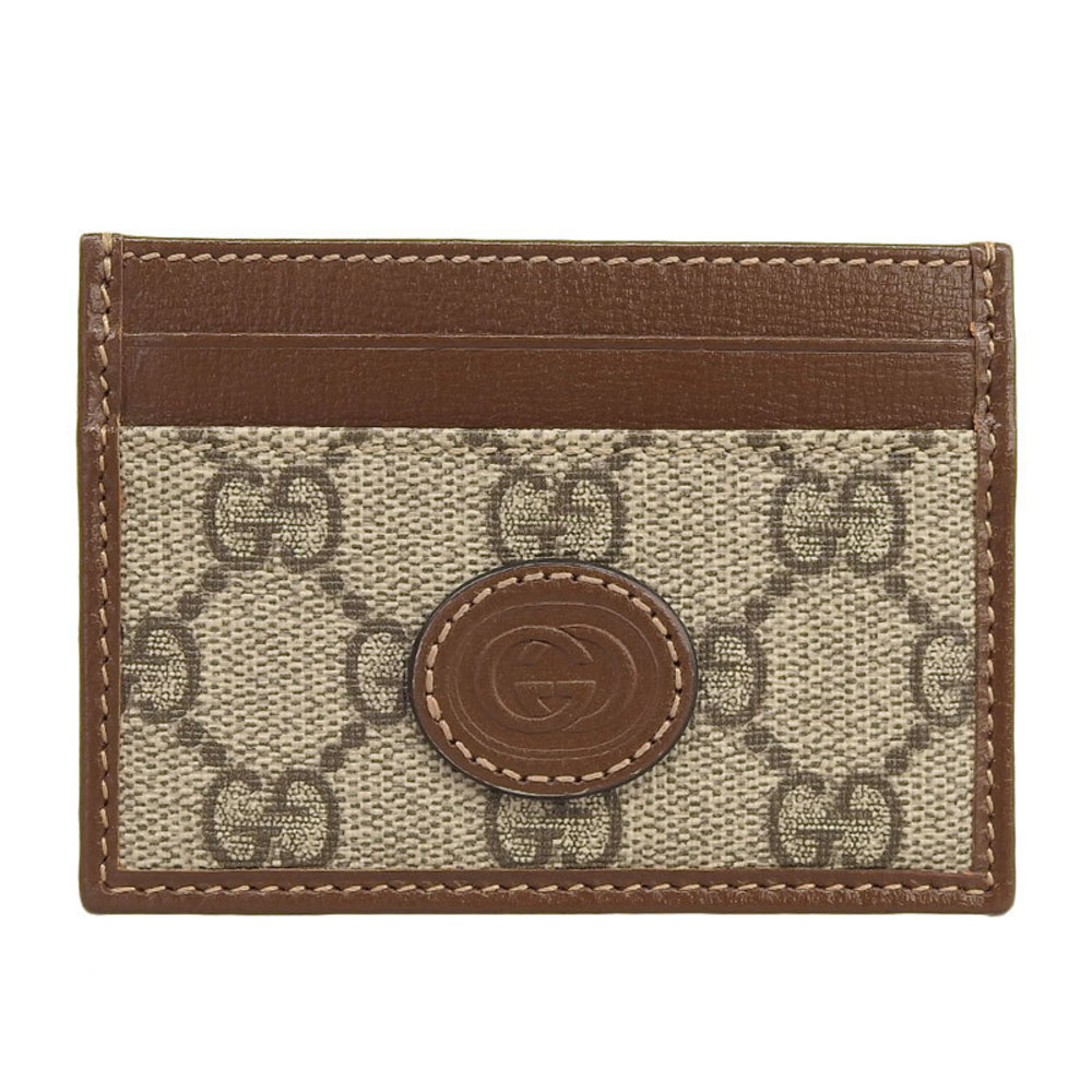 Gucci Supreme Card Interlocking Case Leather Ebon… - image 2